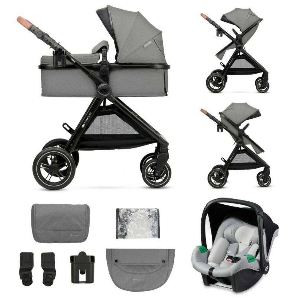 Kinderkraft Kolica za bebe Esme Set 3u1, Moonlight Grey slika 1