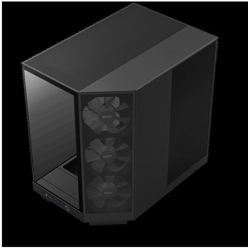 NZXT CASE H6 FLOW BLACK RGB mini-ITX, Micro-ATX, ATX, Mid-tower, 3x  RGB fan slika 3