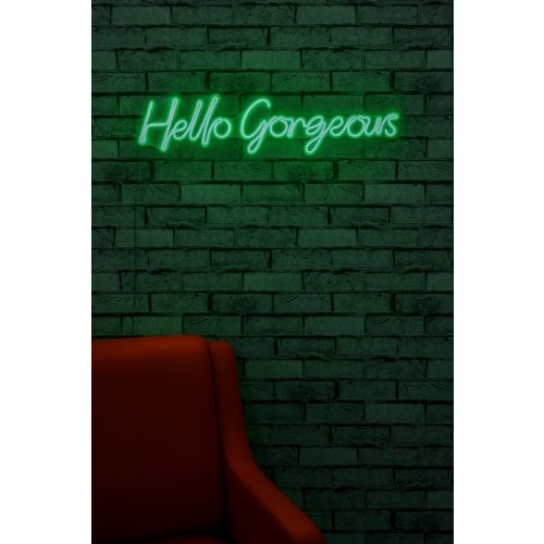 Wallity Ukrasna plastična LED rasvjeta, Hello Gorgeous - Green slika 3