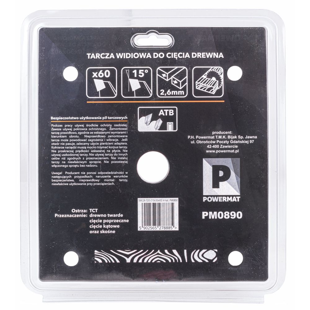 Karbidna lista pile za drvo 210x30 60z TDD-210x30x60Z slika 5