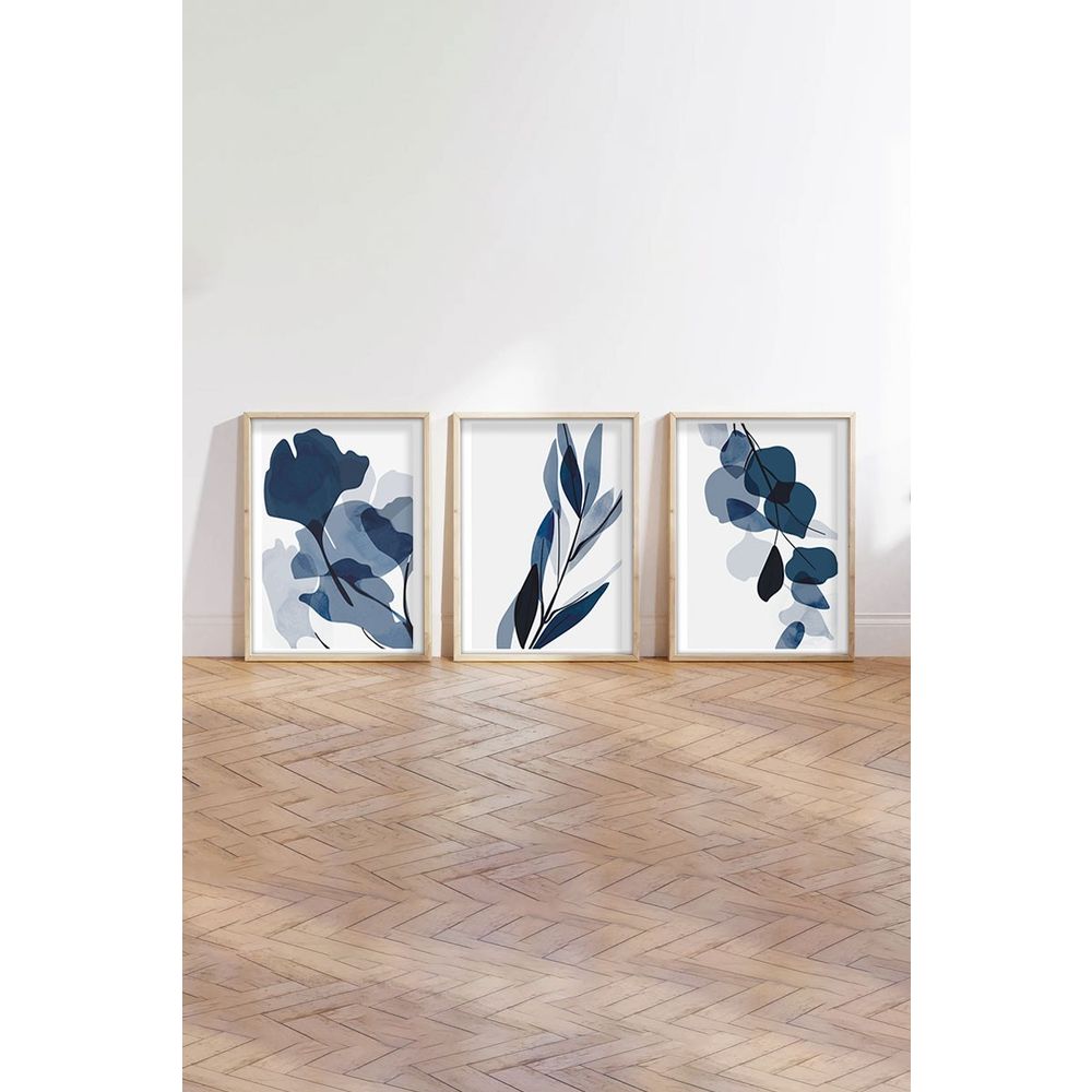 Huhu207 - Dekorativno Slikarstvo u Okviru od MDF-a 50 x 70 (Set od 3 Komada) slika 5
