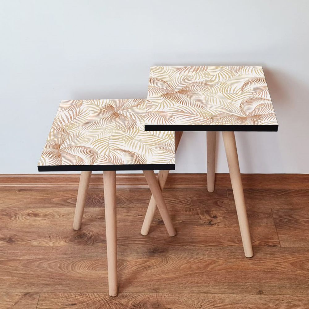 Nesting stolovi 2Shp173 - (2 komada) - boje: bež, bijela slika 1