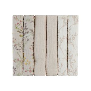 Kikka Boo Set Muslin maramica Secret Garden 30x30cm, 6kom - Bež