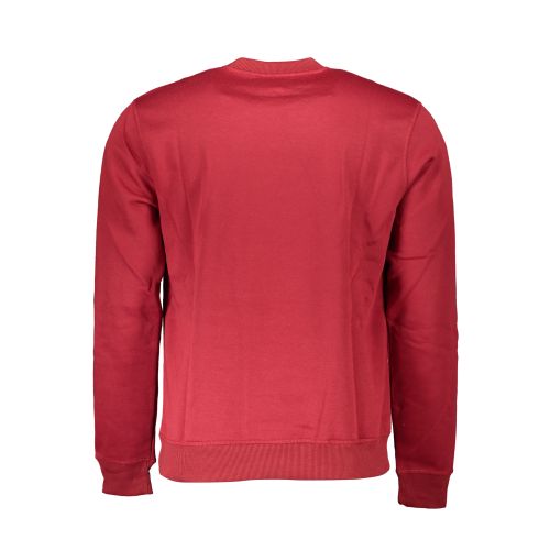 GIAN MARCO VENTURI MEN'S RED ZIP-OUT SWEATSHIRT slika 2