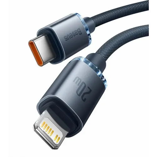 BASEUS kabel Type C za Apple Lightning 8-pinski PD20W Power Delivery Crystal Shine 2m crni slika 2