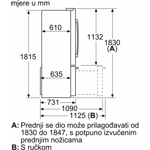 Bosch kombinirani hladnjak KFF96PIEP slika 10