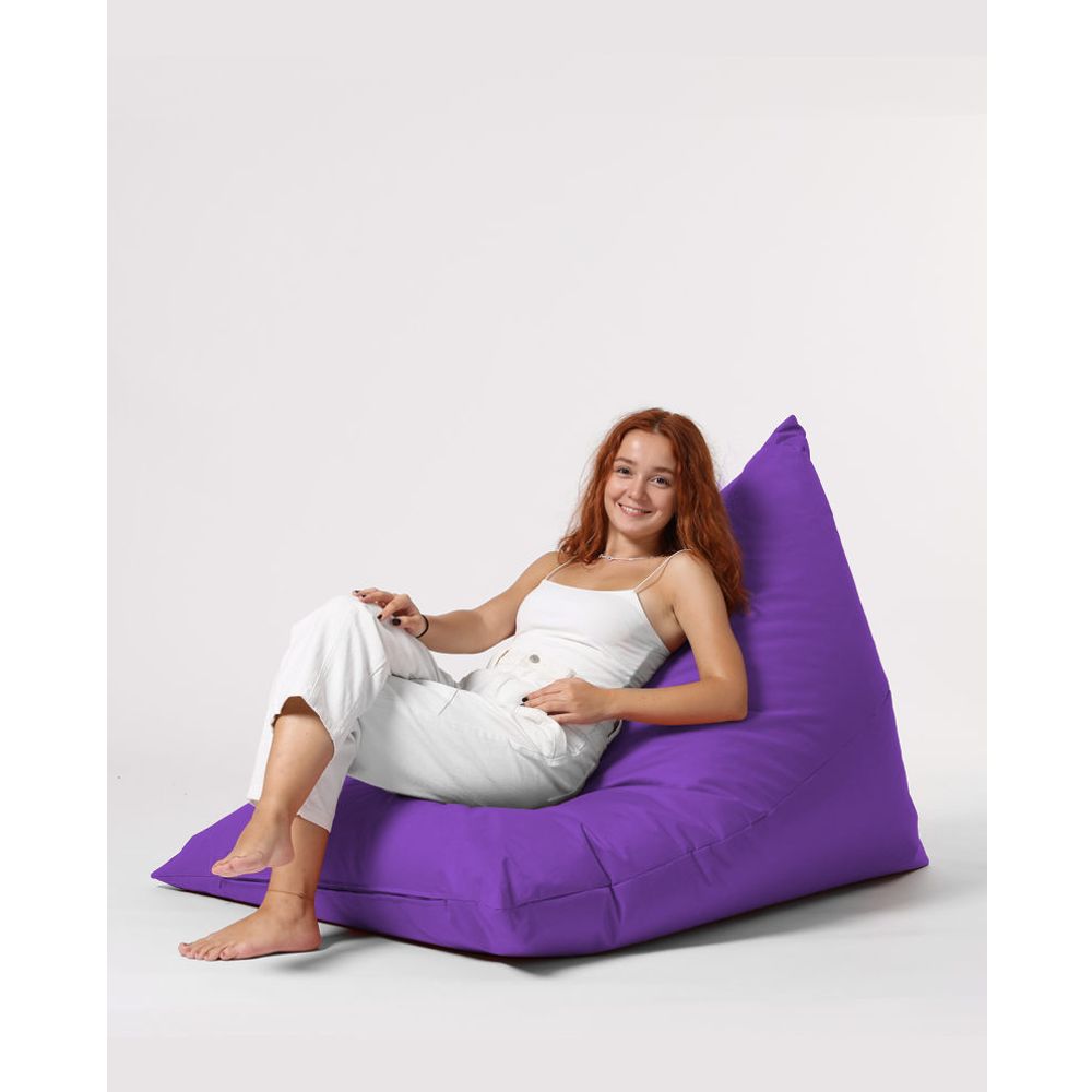 Piramida Veliki Krevet Pouf - Ljubičasti Vrt Bean Bag slika 7