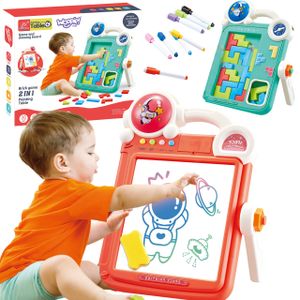 Woopie, dvostrana ploča za crtanje, igra Tetris 2u1, narančasta