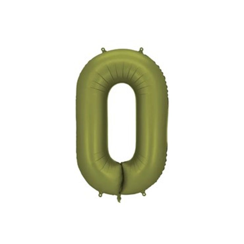 FB1S-0-097 Folijski balon Mat 0 86 cm, Maslinasti slika 1