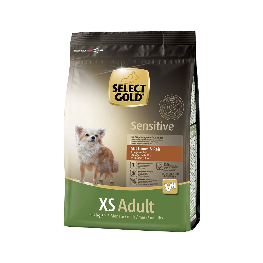 Select Gold Sensitive Adult XS janjetina i riža 1 kg slika 1