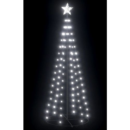 Stožasto božićno drvce hladno bijelo 100 LED žarulja 70x180 cm *Oštećena ambalaža/Izložbeni primjerak slika 2