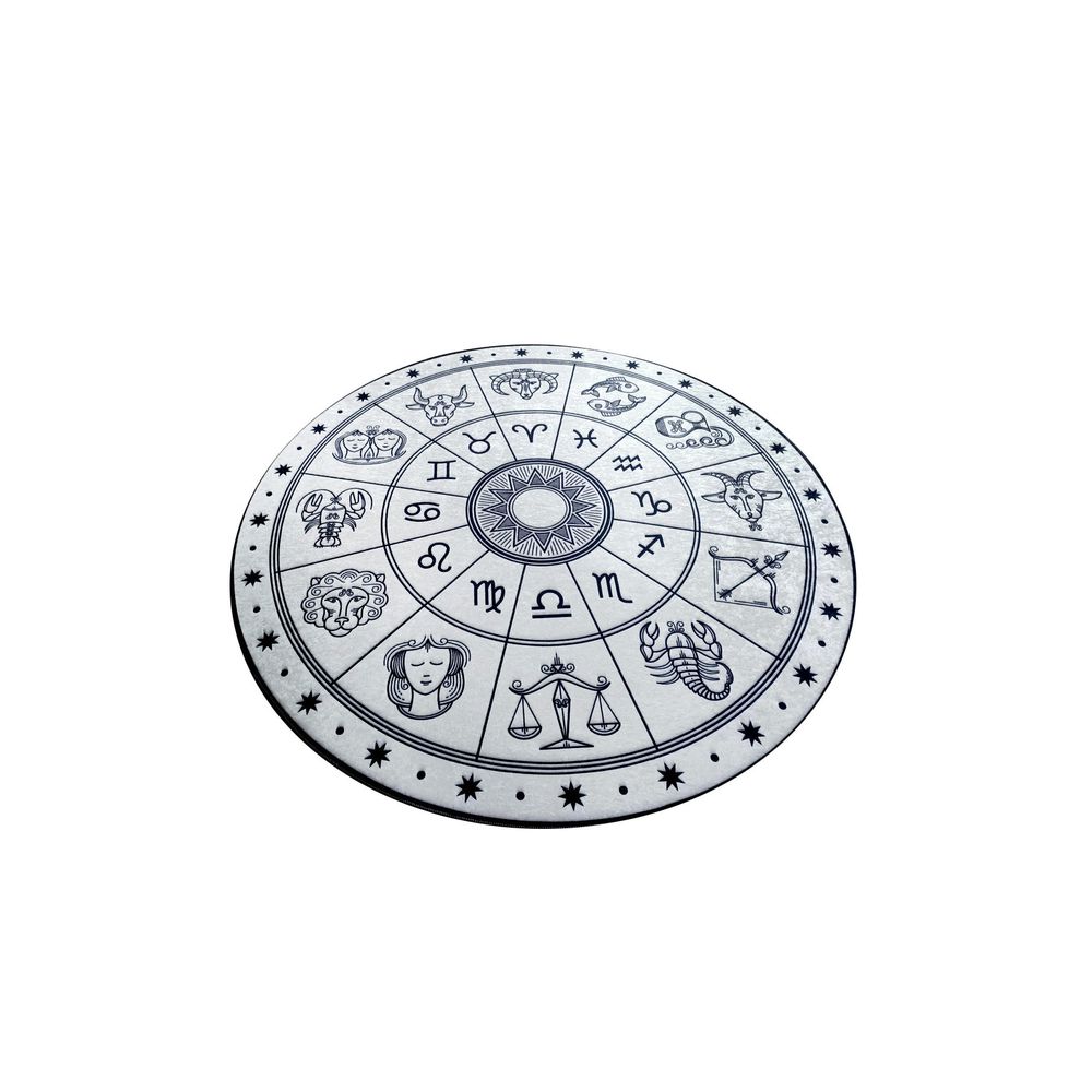 Horoscope Beyaz 100X100 Višebojni Tepih (100 cm) slika 2