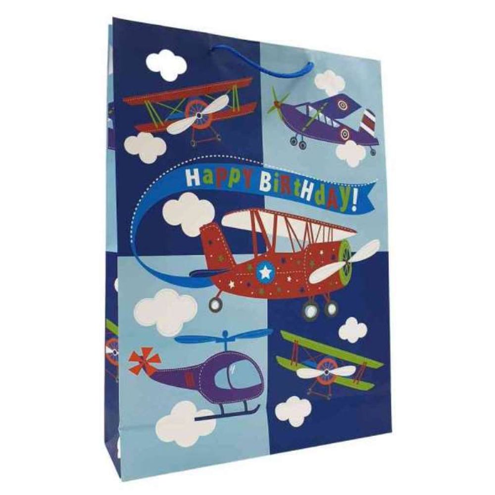 Duk15556 Ukrasna Kesa Jumbo Birthday Planes 33X45X10 Cm slika 1