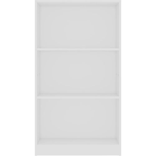 Ormarić za knjige s 3 razine bijeli 60 x 24 x 109 cm drveni slika 31