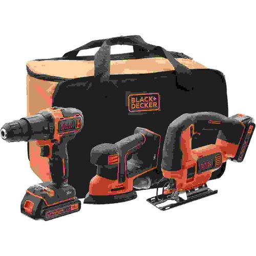 Black & Decker BCK31S1S aku set udarna bušilica,ubodba pila i brusilica  slika 1