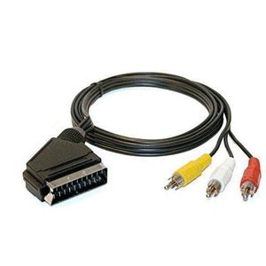 Kabl  3RCA  to SCART  1.2M (TV:SCART  - AV: 3RCA)