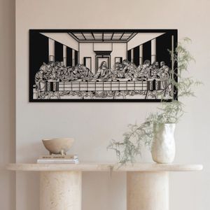 The Last Supper- APT380 Black Decorative Metal Wall Accessory