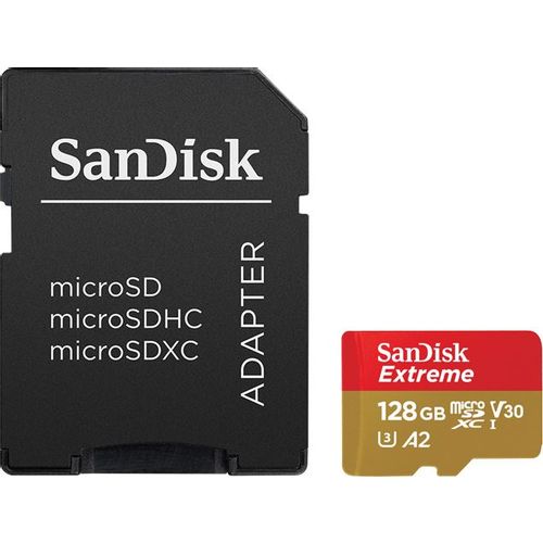 SanDisk Extreme microSDXC, A2, V30, U3 128GB Memorijska kartica  slika 1