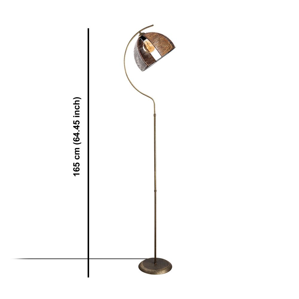 Demilune Podna Lampa sa Antiknim Završetkom slika 5
