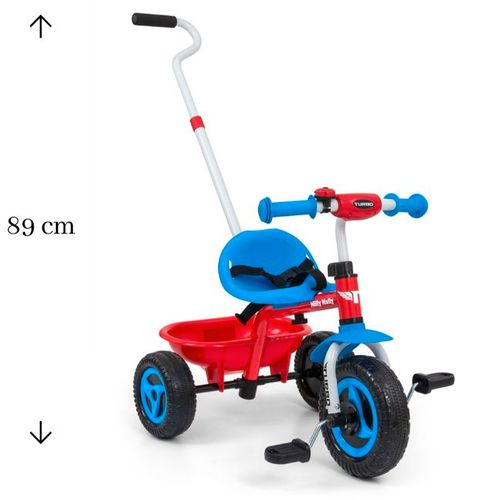 Milly Mally tricikl guralica Turbo Cool crveno - plavi slika 4