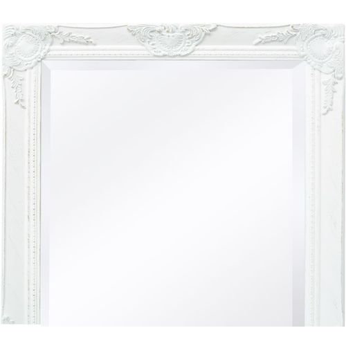 Zidno Ogledalo Barokni stil 140x50 cm Bijelo slika 58