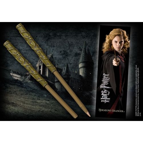 NOBLE COLLECTION - HARRY POTTER - WANDS - HERMIONE WAND PEN AND BOOKMARK slika 1