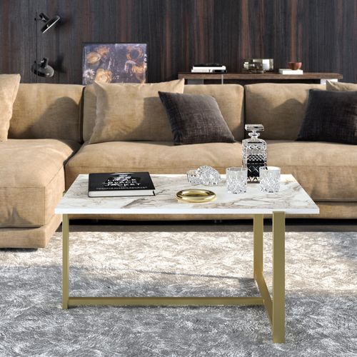 Merideths - Gold Gold
White Coffee Table slika 2