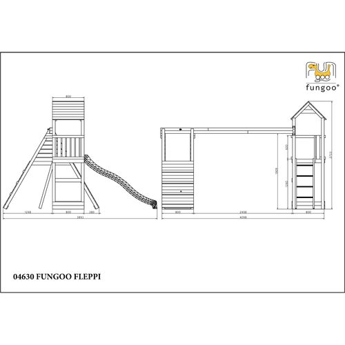 Fungoo Set Fleppi Kdi -Drveno Dečije Igralište slika 5