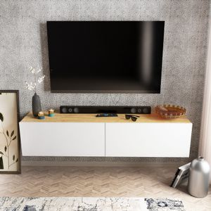 TV Stalak Poling - Bijela i Orah