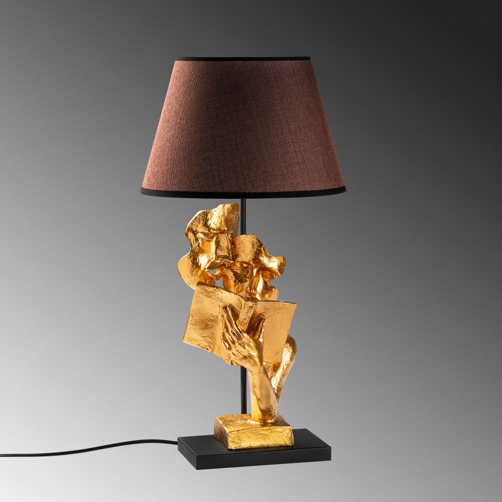 FIGURA-15292 Zlatno-Smeđa Stočna Lampa slika 7