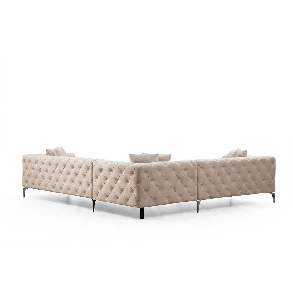 Como Left - Ecru Ugaona Sofa slika 5