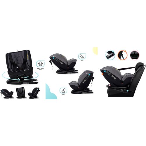 KinderKraft Xpedition Siège Auto Pivotant 0-36kg ISOFIX