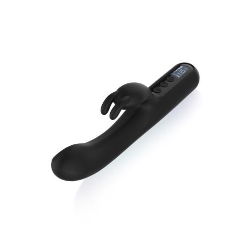 Digitalni rabbit vibrator BLACQ, crni slika 7