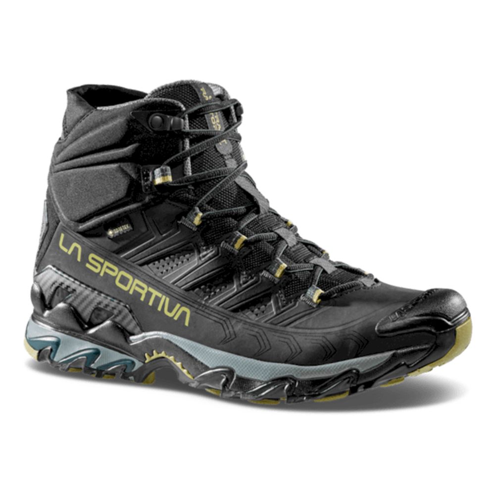 La Sportiva Muške gležnjerice Ultra Raptor II Mid Leather GTX, Black/Cedar slika 2