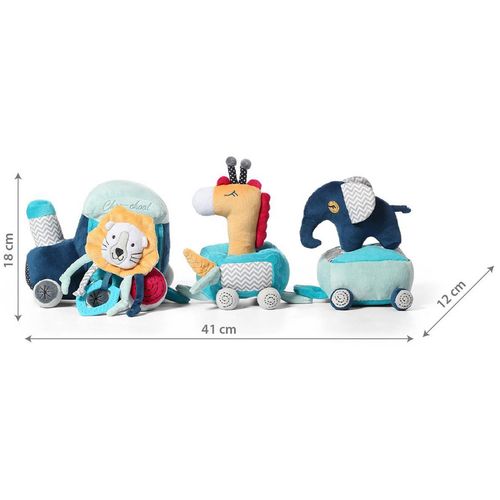 BabyOno Edukativni set igračaka Safari vlak slika 5