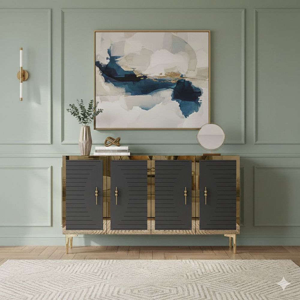 Console Tuna 120 - Anthracite i Gold slika 1