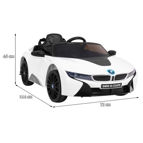 Licencirani auto na akumulator BMW I8 LIFT - bijeli slika 2