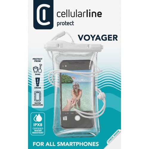 Cellularline vodootporna torbica Voyager white slika 4