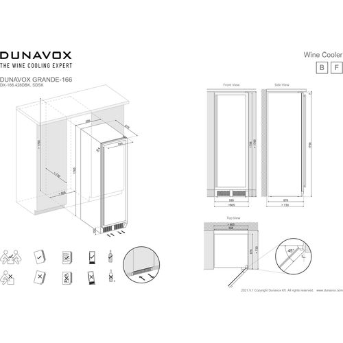 DX-166.428SDSK DUNAVOX vinska vitrina slika 10