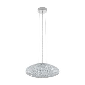 Eglo Clemente Visilica 1 - E27, Ø540 mm, Krom/Kristal