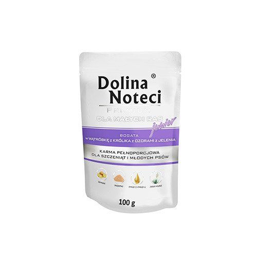 Dolina Noteci Premium Dog Junior Male Rase sa Zečjom Džigericom i Jezicima Srndaća 100g slika 1