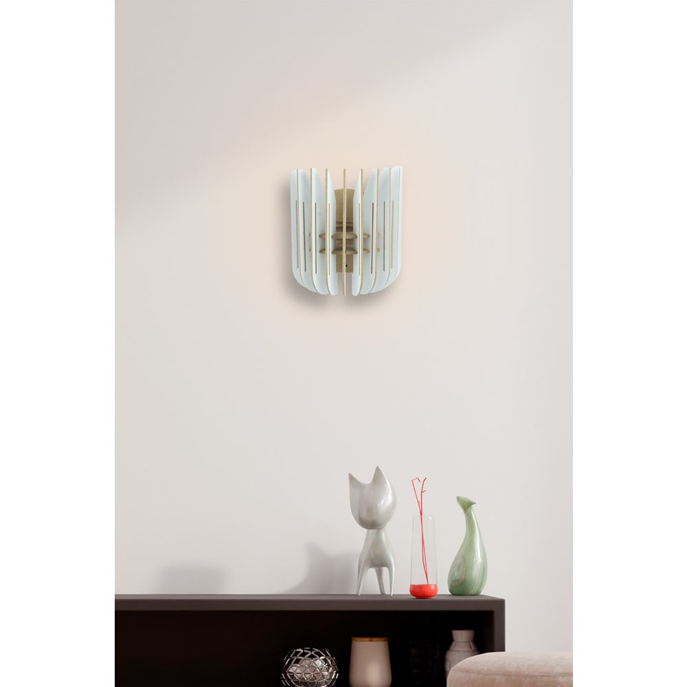 Bijela zidna lampa 210-LB slika 1