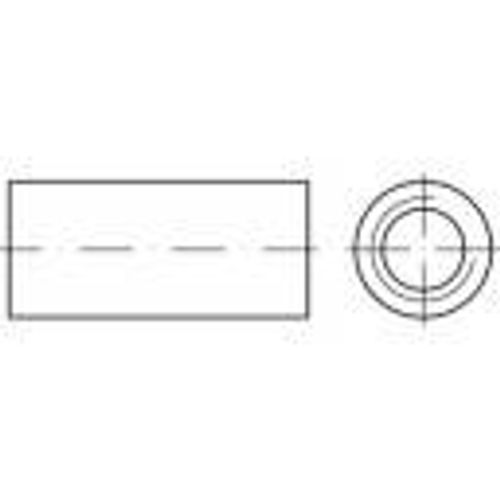 TOOLCRAFT 1069503 prolazna spojnica M16 40 mm nehrđajući čelik A2 10 St. slika 1