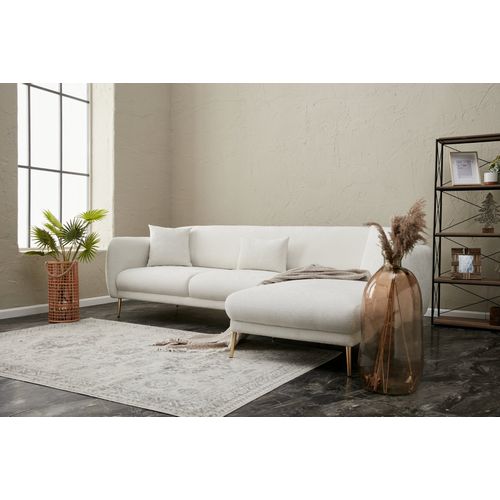 Atelier Del Sofa Kutna garnitura na razvlačenje, Krem Zlato, Simena Right - Cream slika 3