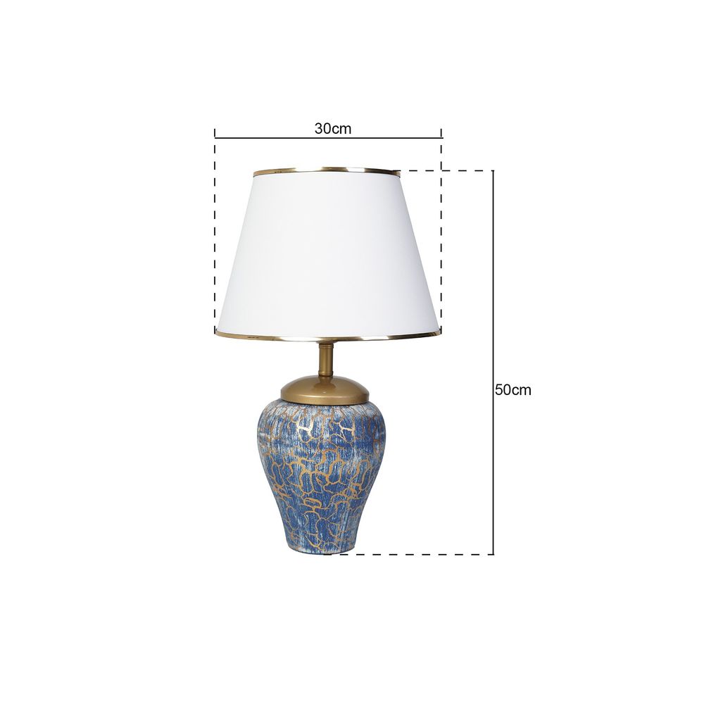 YL203 Plava Bijela Stolna Lampa slika 3