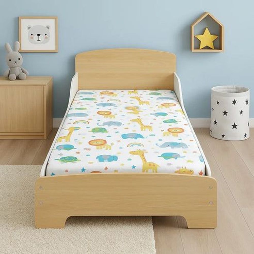 Kinder Home Drveni dječiji krevet 140x70cm slika 8