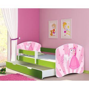 ACMA Dječiji krevet Acma II sa ladicom Green - 140x70cm - Dezen 08