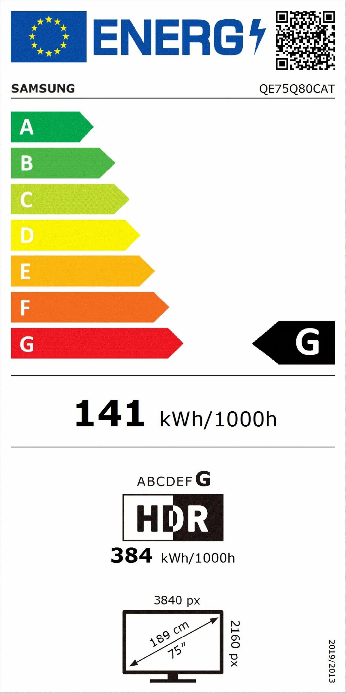 Energetski certifikat G