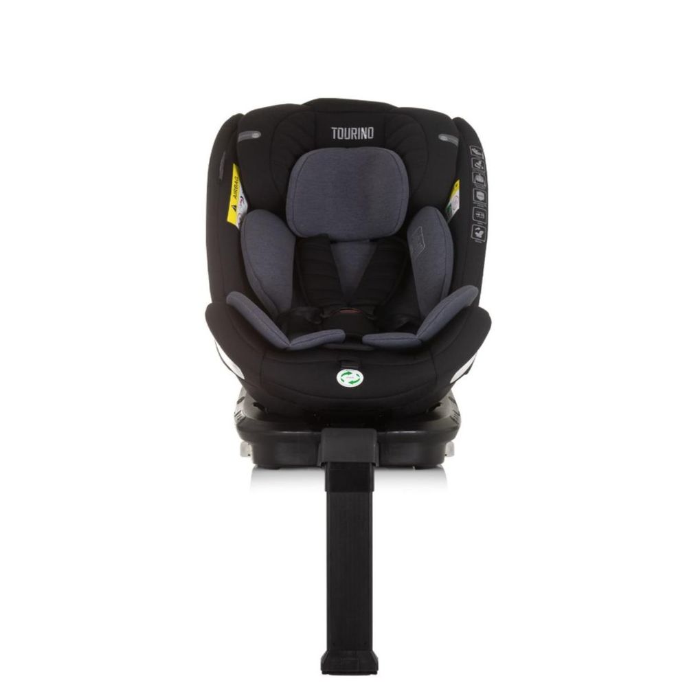 Chipolino Autosjedalica Tourino i-Size 360º 40-150cm Isofix Stktrn02401ob, Obsidian slika 3