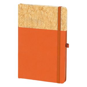 NOTE CORK,A5 notes sa elast.trakom,narandžasti
